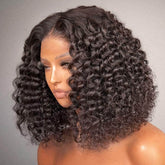 4*4 HD Undetectable Lace Curly Bob Wig 250% Density Middle Part
